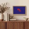 Blauw - Rood - Yes fun - 3D Light Box met kabel (Tafellamp) klein -sfeer2