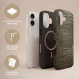Krokodillenleer - Structuur - Groen Toughcase MagSafe Apple iPhone 17 klein -USP_Lagen_NL