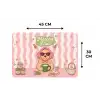 Matcha - Hond - Roze - Groen Placemat vinyl groot -specs
