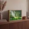 Natuur - Bomen - Bos - Groen - Zon - Gras - Planten Light Box met batterij (Wandlamp) middel -sfeer2