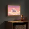 Dier - Roze - Wolken Light Box met batterij (Wandlamp kind) middel -sfeer5_kind