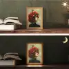 Vrouw - Appels - Rood - Bladeren Light Box met kabel (Tafellamp) klein -sfeer3