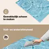 Water - Blauw - bubbels Inductie beschemer met haakjes klein -ky-schoon-nl