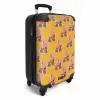 Retro disco rolschaatsen patroon kleurrijk NBS - Handbagage koffer - Volwassenen Unisex middel -productfoto_3d