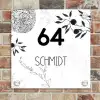 Botanisch - Modern Naambord Vierkant klein -sfeer2