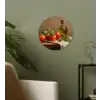 Tomaten - Olijfolie - Stilleven Wandcirkel kunststof plaat 5mm dik klein -sfeer3