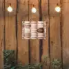 Macarons - Beige - Bruin tuinposter los doek klein -sfeer1