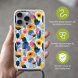 Creatief - Patroon - Kleurrijk Hoesje iPhone 16 Pro Max met koord klein 804 -sfeer2_DE