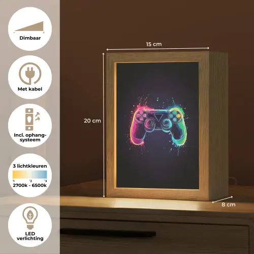Grafisch - Controller - Neon - Verfspatten Light Box met kabel klein -USP_NL