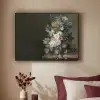 Bloemen - Eelke Jelles Eelkema - Oude meesters Textielframe zwart klein -sfeer1