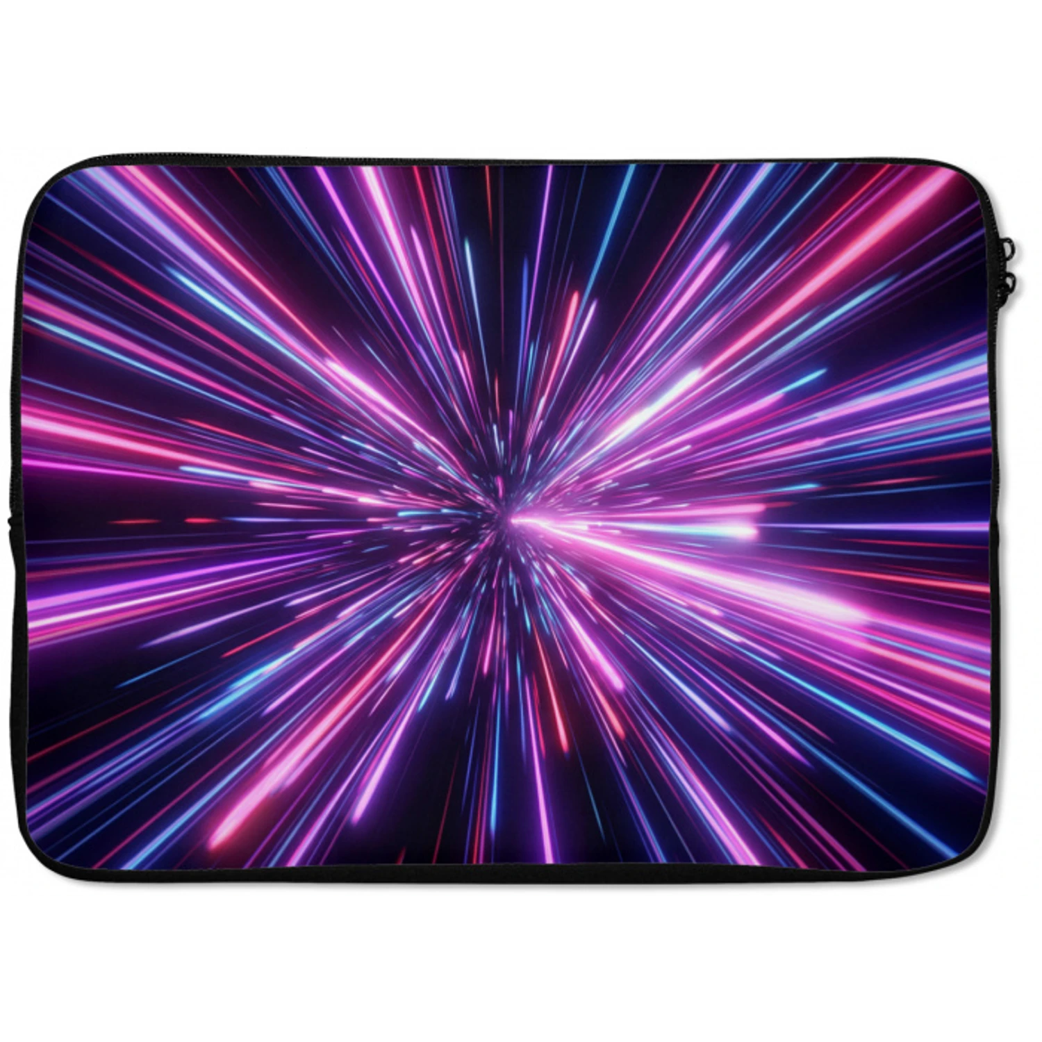 Lichtsnelheid - Ruimte - Roze - Paars laptophoes neopreen klein -zkaufland3dotto