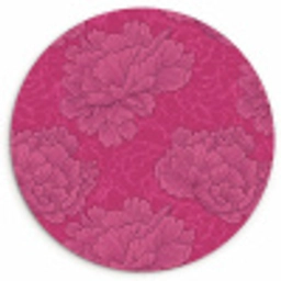 Pioenrozen - Energiek - Roze Wandcirkel kunststof plaat 5mm dik klein 188 -3d