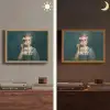 Klassiek - Sierlijk - Roze Light Box met batterij (Wandlamp) middel -sfeer3