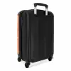Krab patroon oranje NBS - Handbagage koffer - Kinderen Unisex middel -achterkant