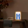 Handen - Twee - Ogen - Blauw Light Box met kabel (Tafellamp) klein -sfeer4