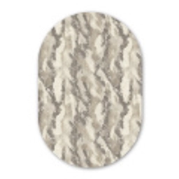 Slang - Patroon - Taupe Wandcirkel Ovaal Forex klein 630 -3d