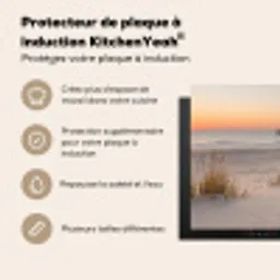 Pier - Zonsondergang - Strand Inductie beschermer vinyl 3mm middel -usfeer2_FR