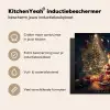 Kerstman - Haard - Donker Inductie beschermer vinyl 3mm middel -sfeer2