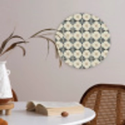 Sierlijk - Ornament - Blauw Akoestische PET Vilt - Rond klein 838 -sfeer3