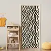 Zebra - Print - Klassiek - Zwart deurposter klein 289 -sfeer4