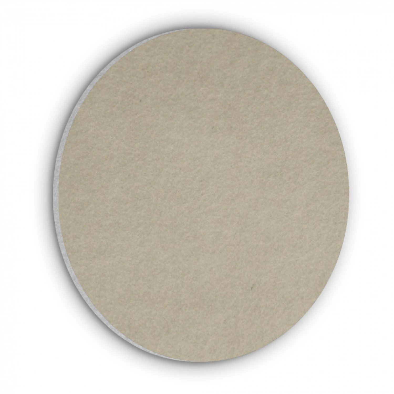 Zandkleur - Korrelige structuur - Beton Akoestische PET Vilt - Rond klein 838 -3d