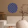 Oceaan - Touw - Blauw - Wit Wandcirkel behangsticker klein 186 -sfeer1