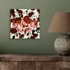 Koeienprint - Limited edition - Rood aluminium wit klein -sfeer2