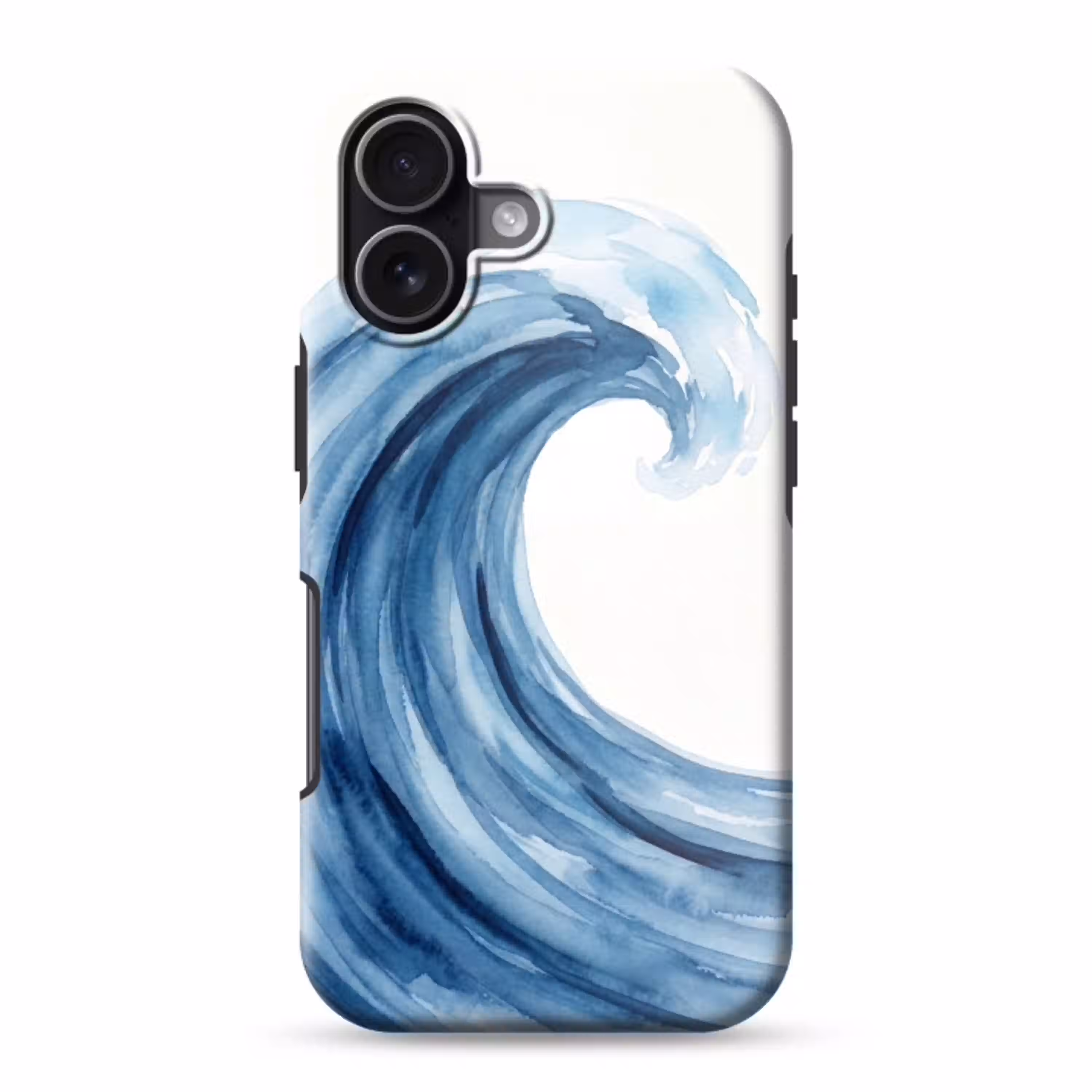 Water - Beweging - Natuur - Modern - Blauw Toughcase MagSafe Apple iPhone 17 klein -3d