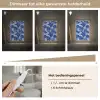 Palmblad - Patroon - Blauw Light Box met kabel (Tafellamp) klein 925 -USP_dimbaarNL