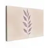 Tak - Bladeren - Minimalistisch - Beige Tuinposter op houten frame 2 cm dik klein -3d