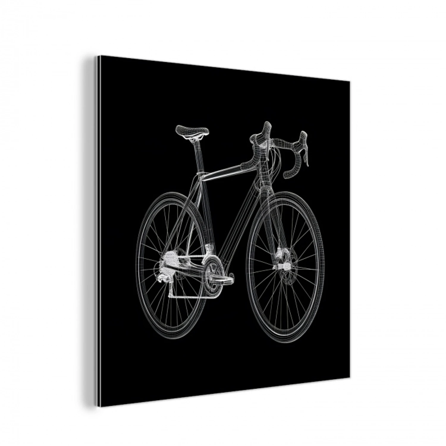 Lijnen - Illustratie - Wit aluminium wit klein -3d