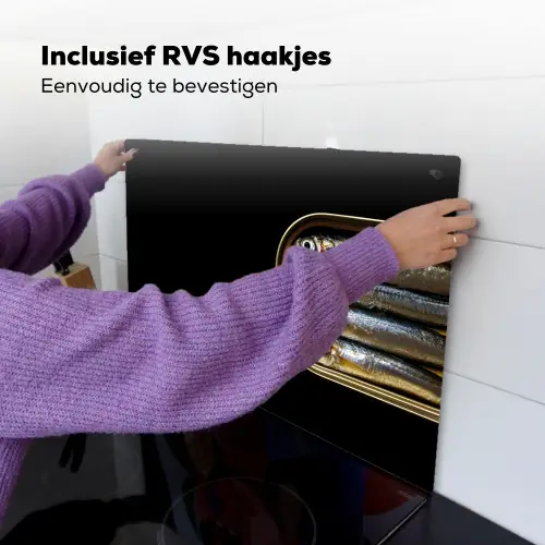 Sardines - Blik - Zwart - Vissen Inductie beschemer met haakjes klein -ky-ophangen-nl