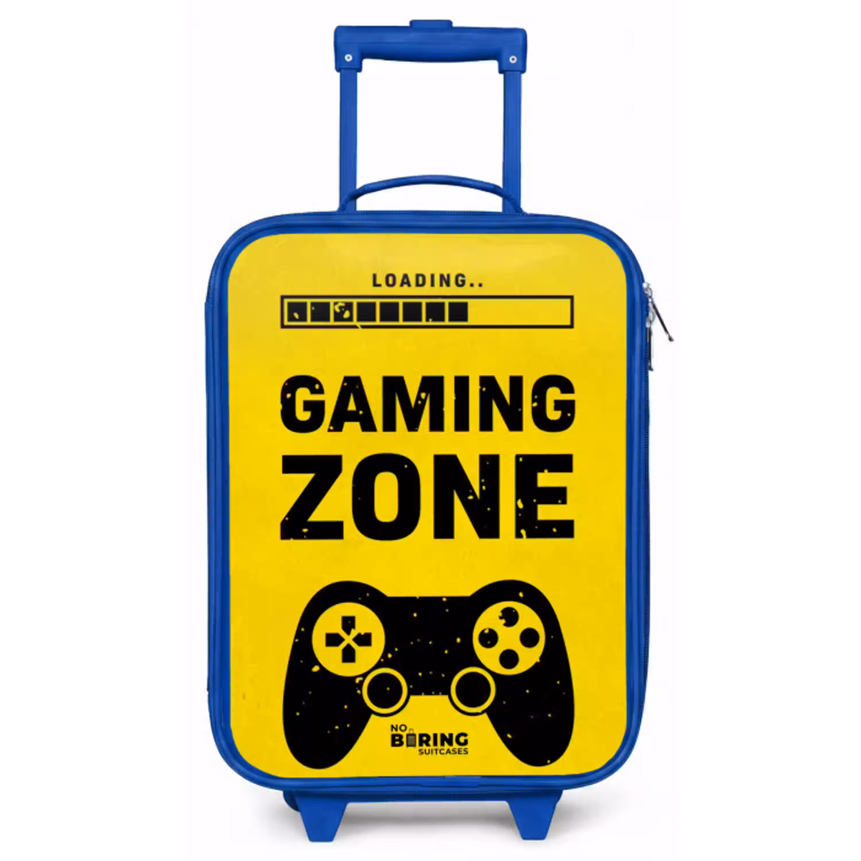 Zwart-geel met gaming zone Kinderkoffer - Blauw klein -zz3dotto
