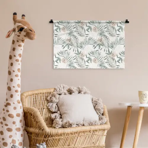 Monstera - Palmblad - Jungle - Tropisch Wandkleed katoen klein -wsfeer5_kind