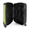 Empire -Neon groen NBS - Handbagage koffer - Kinderen Unisex middel -binnenkant