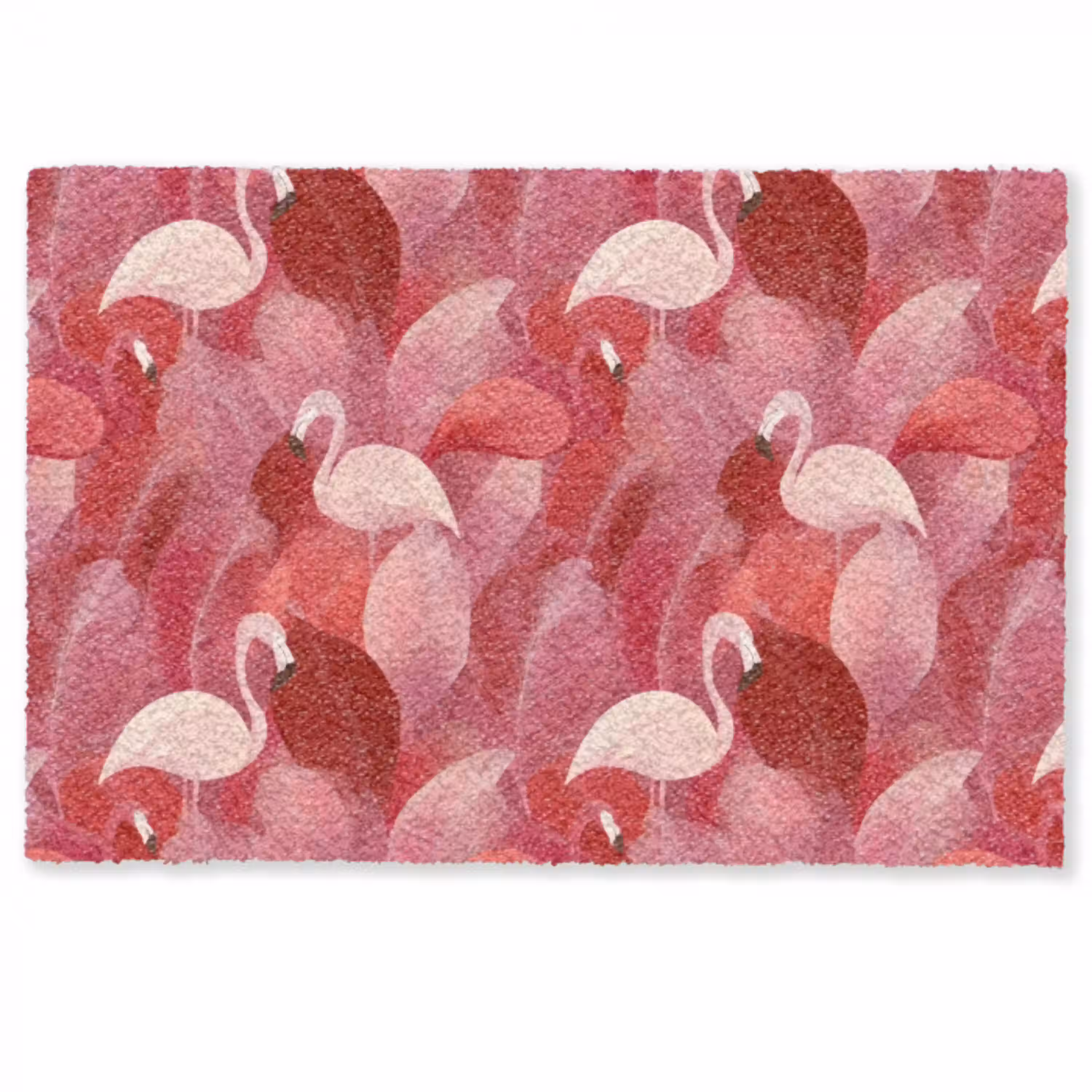 Flamingo - Botanisch - Elegant - Roze - Rood Deurmat klein 898 -zkaufland3d