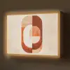 Illustratie - Abstract - Vormen - Rood Light Box met batterij (Wandlamp) middel -z3d_website