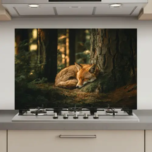 Vos - Bos - Slapen keuken achterwand spatscherm klein -3d_website