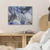 Marmer - Goud - Abstract - Blauw PET vilt klein -sfeer3