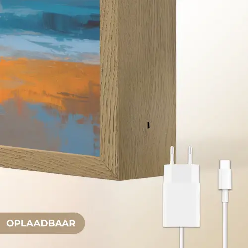 Vrouwen - Strand - Zondsondergang Light Box met batterij (Wandlamp) middel -USP_websiteoplaadbaarNL