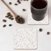 Terrazzo -  Patroon  -  Créme onderzetter kurk middel 366 -sfeer2