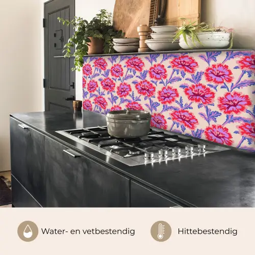 Bloemen - Patroon - Meerkleurig keuken achterwand 2 middel 871 -usp_NL