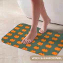 Pompoen - Patroon - Oranje Badmat klein 997 -USP_ZachtDE