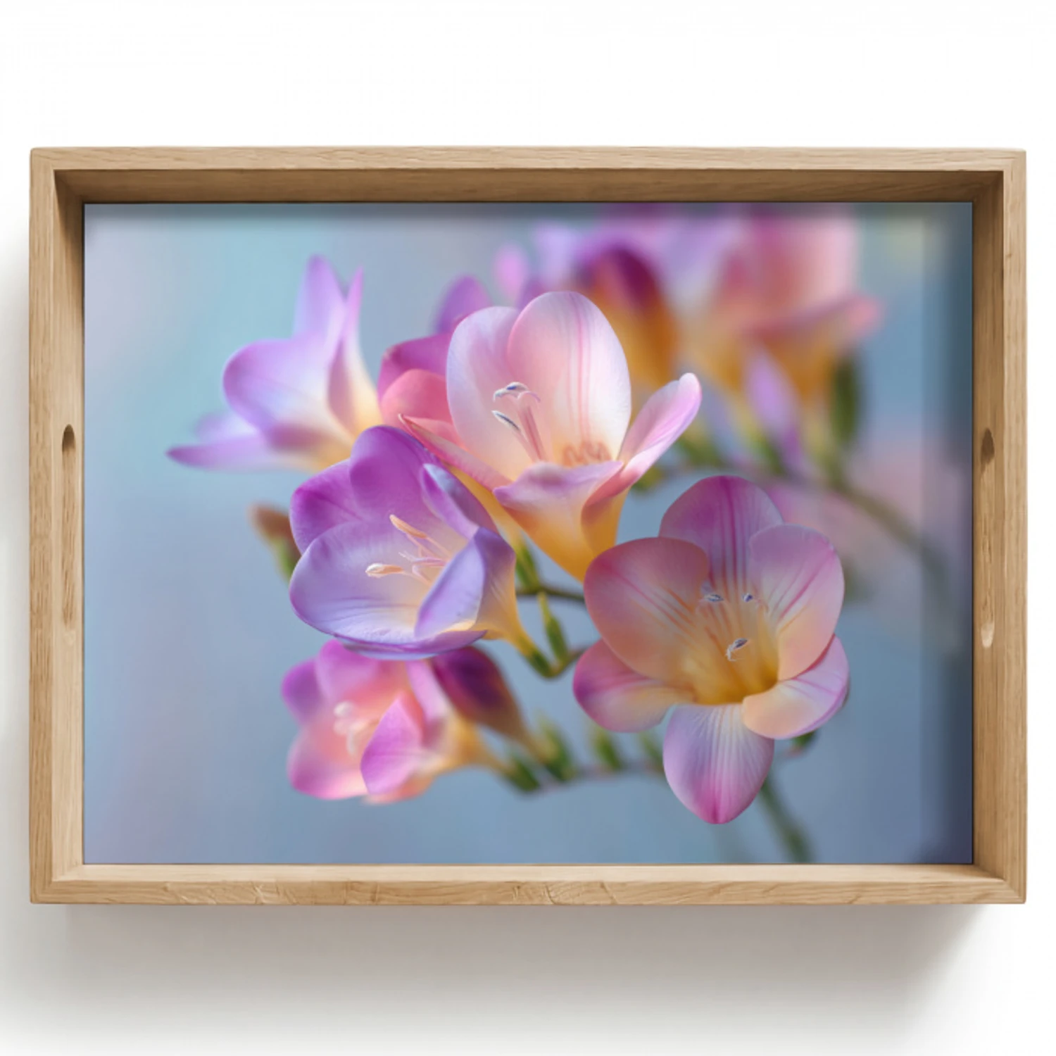 Bloemen - Paars - Overloop - Meeldraden Dienblad Rechthoek middel -z3d_shopping