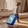 Blauw met Pteranodon dino Kinderkoffer - Blauw klein -sfeer1