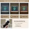 Basketbalspeler - Digitaal - Groen - Blauw Light Box met batterij (Wandlamp kind) middel -USP_lichtkleurNL