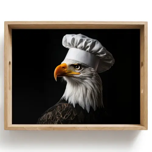 Arend -Amerika - Koksmuts - Vogel - Stoer Dienblad Rechthoek middel -z3d_shopping