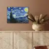 De sterrennacht - Vincent van Gogh aluminium wit klein -sfeer4