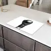 Bokshandschoen - Zwart - Hand Inductie beschermer vinyl 3mm klein -sfeer8