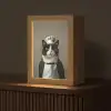 Kat - Kokskleding - Zwart - Wit Light Box met kabel (Tafellamp) klein -z3d_website